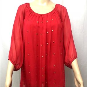 New Directions Tunic Blouse Size Large Ladies